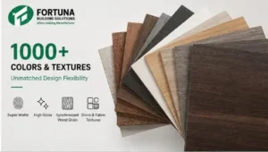 Decorative melamine boards for furniture manufacturing and interior projects by Fortunaply