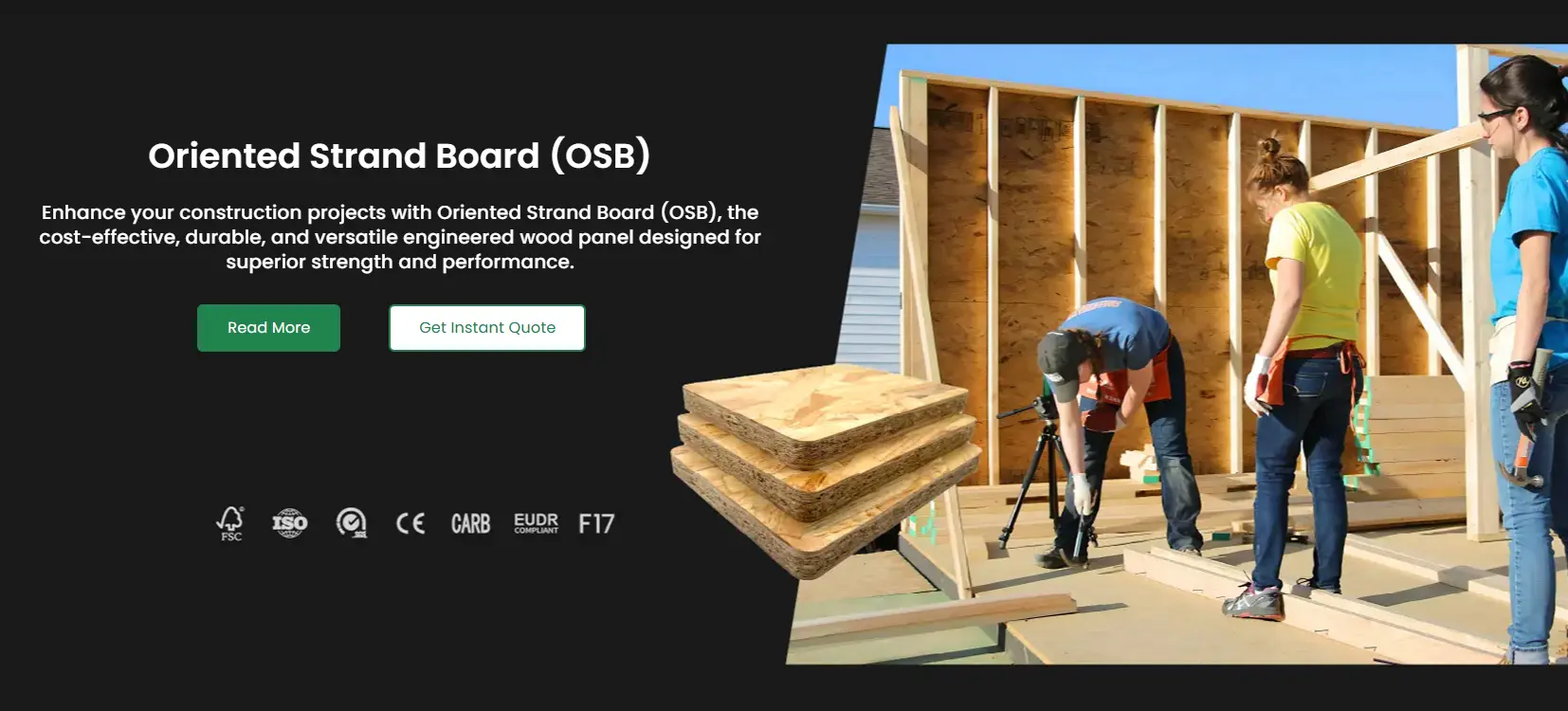 oriented strand board banner phone