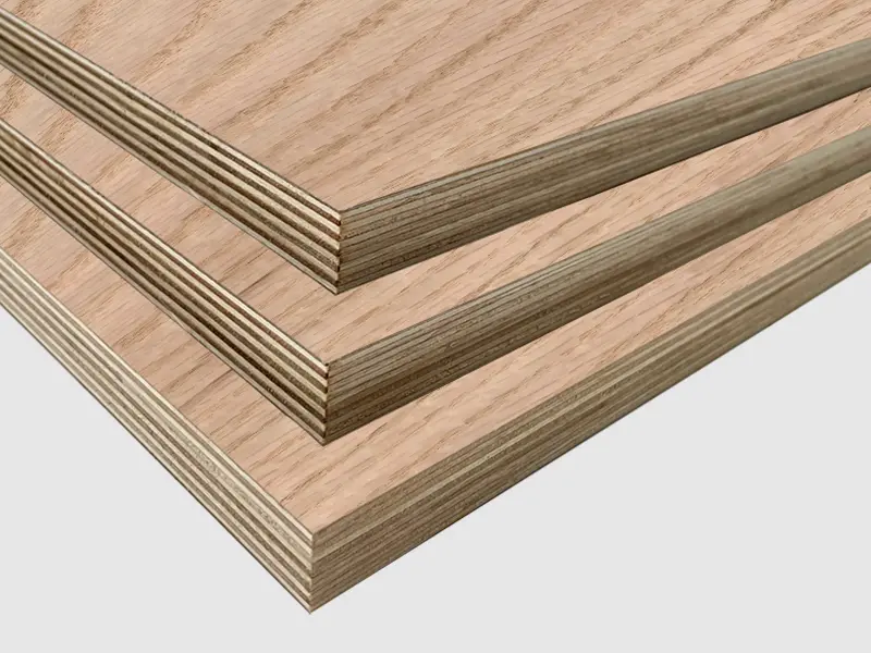 red oak plywood